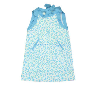 Classic Prep Girls Robin' Egg Leopard Dress size: 2-5T